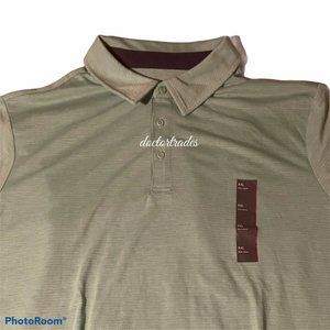 New NWT Men's Jersey Golf Polo Shirt Jade XXL